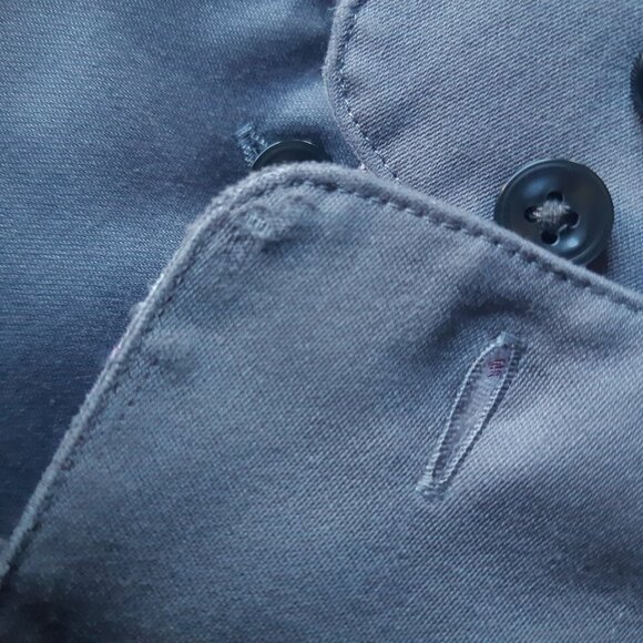 Jhane Barnes SZ 15.5 Modern Fit Grey Cotton Men's Button Up Shirt ⚡️3 for $35⚡️ - Picture 13 of 13